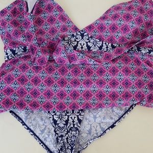 Motherhood maternity beach bump swimsuit